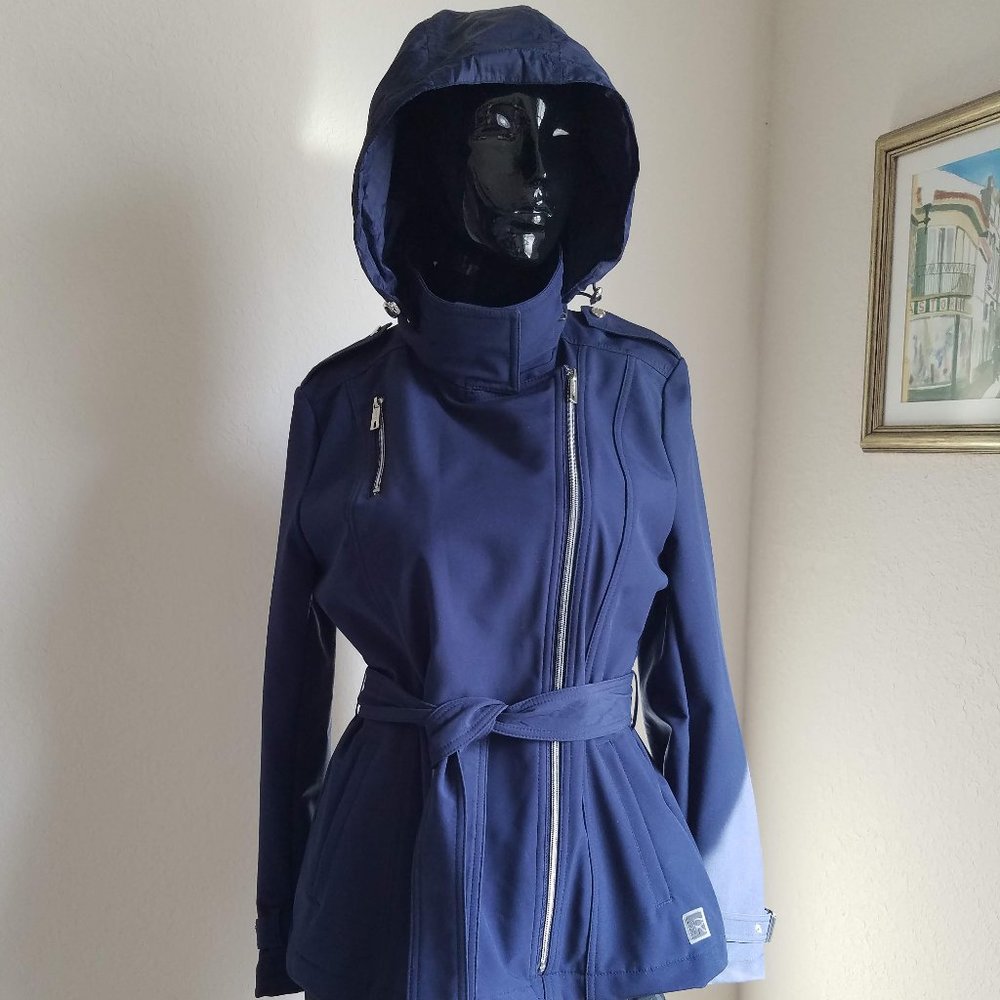 Kenneth Cole Reaction Blue Large Trench Coat
